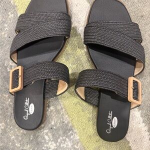 Casual Black Sandals by Dr Scholls